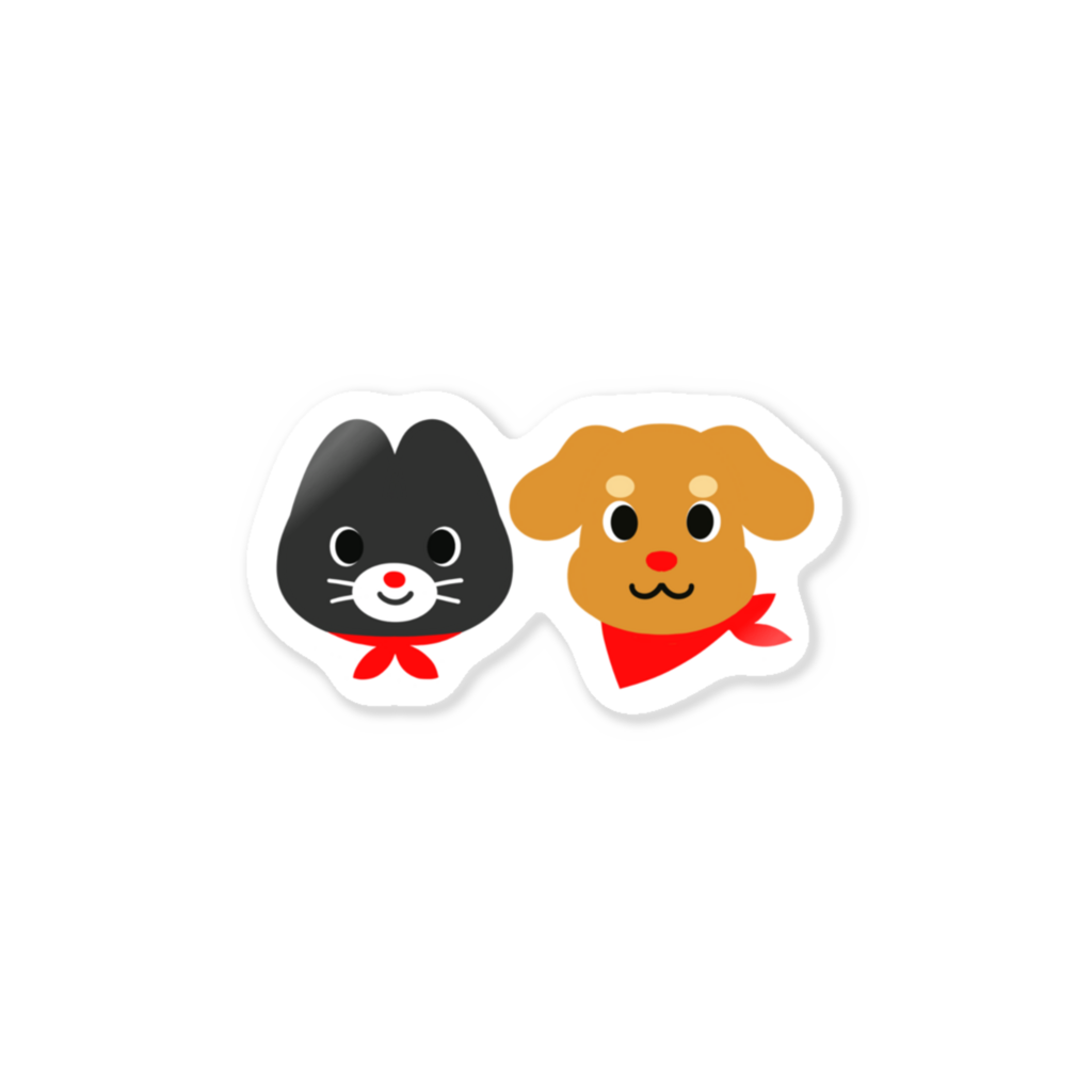 ミラまる＆チャーすけ ステッカー