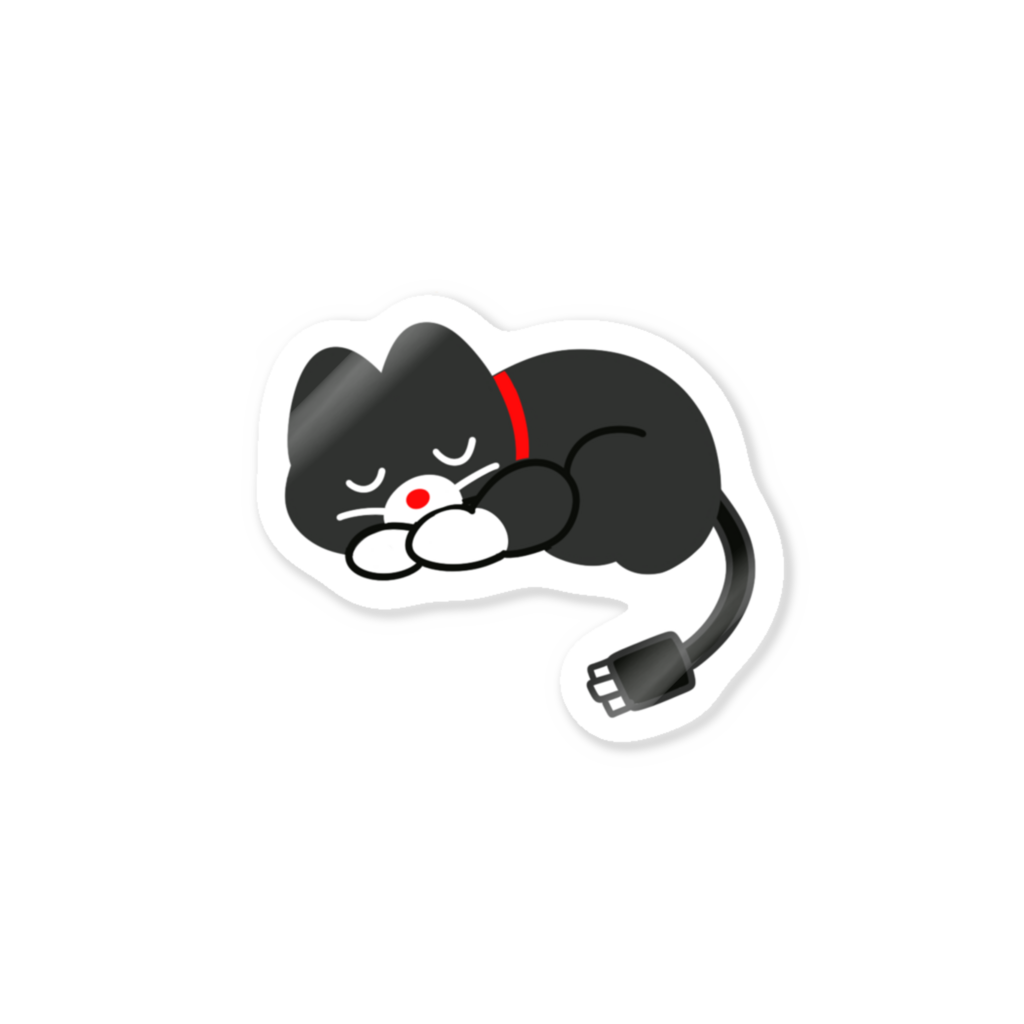 眠るミラまる ステッカー