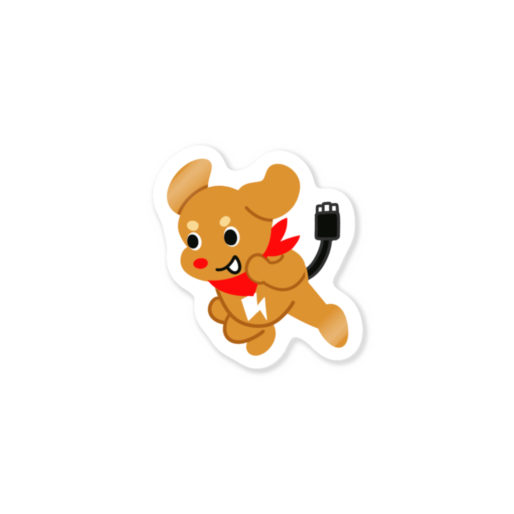 走るチャーすけ ステッカー